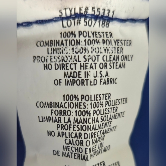 Blondie Nites Royal Blue & Cream Halter Style Neckline Fit & Flare Chiffon Mini - Picture 10 of 10